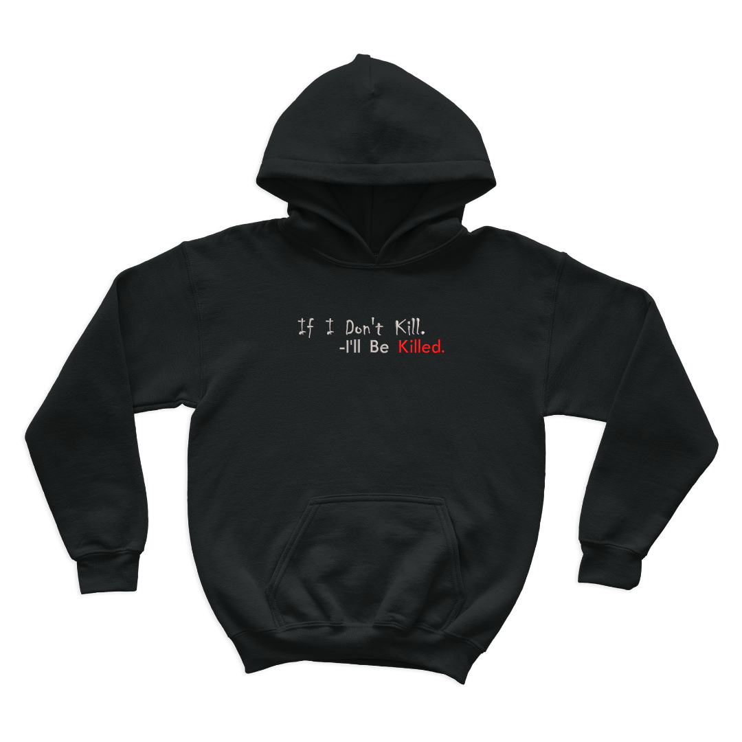 Statue of God Embroidered Hoodie