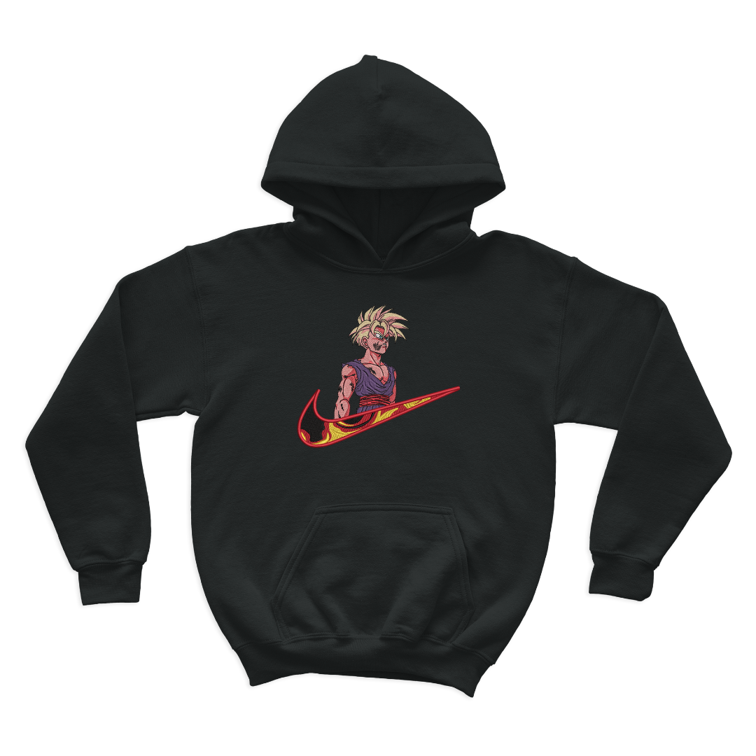 Gohan rage Embroidered Hoodie