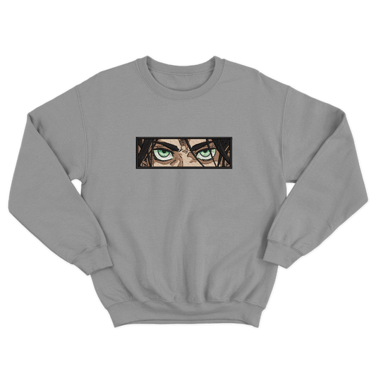 Eren Yeager Eyes Embroidered Sweatshirt