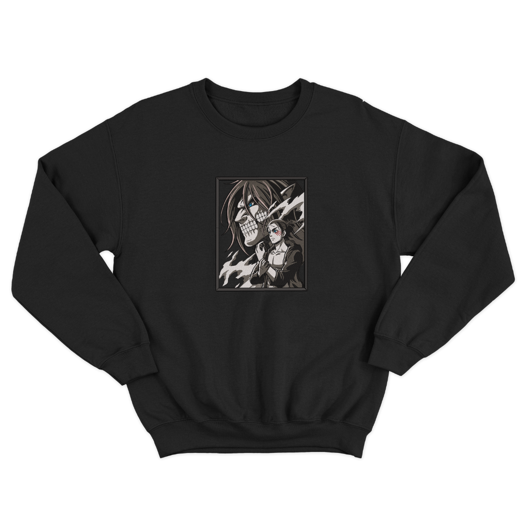 Eren Yeager Embroidered Sweatshirt