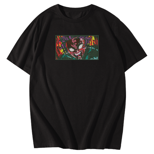 Angry Tanjiro embroidered Oversize T-Shirt