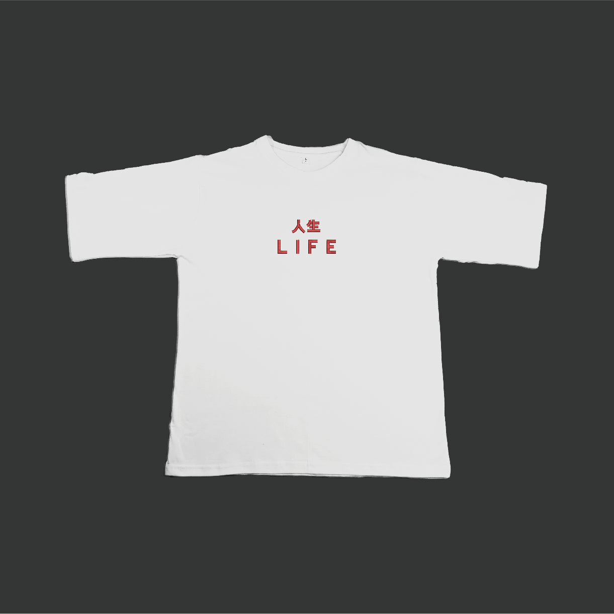 Life Embroidered Oversize T-Shirt