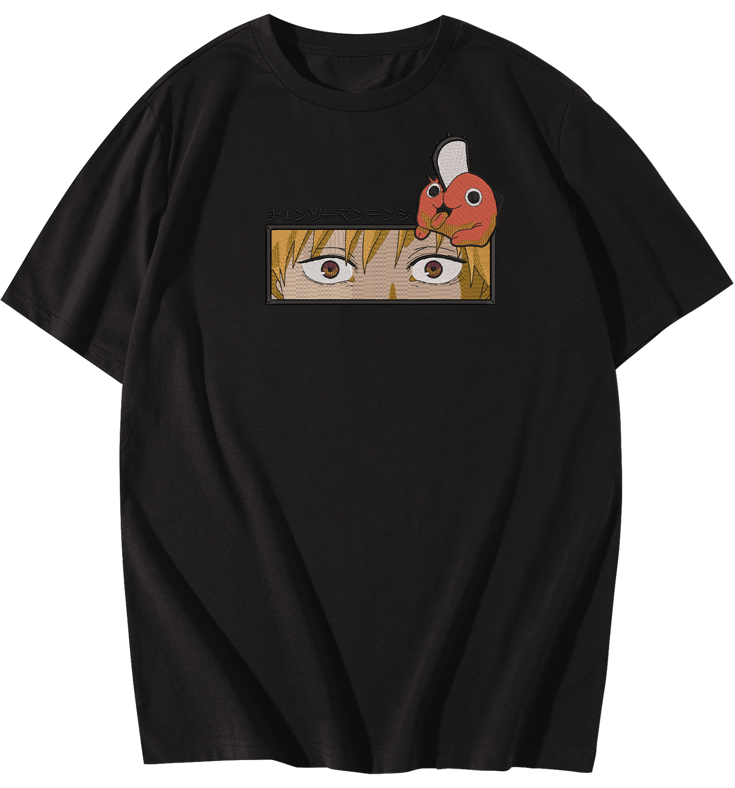 Denji eyes embroidered Oversize T-Shirt