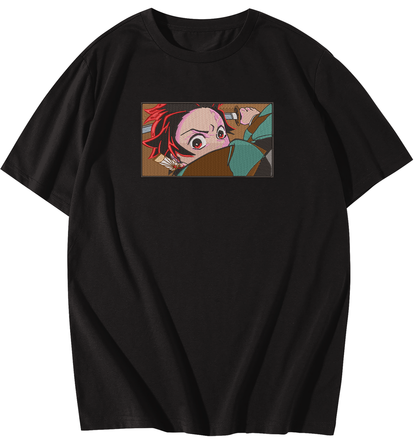 Tanjiro Kamado Embroidered Oversize T-Shirt