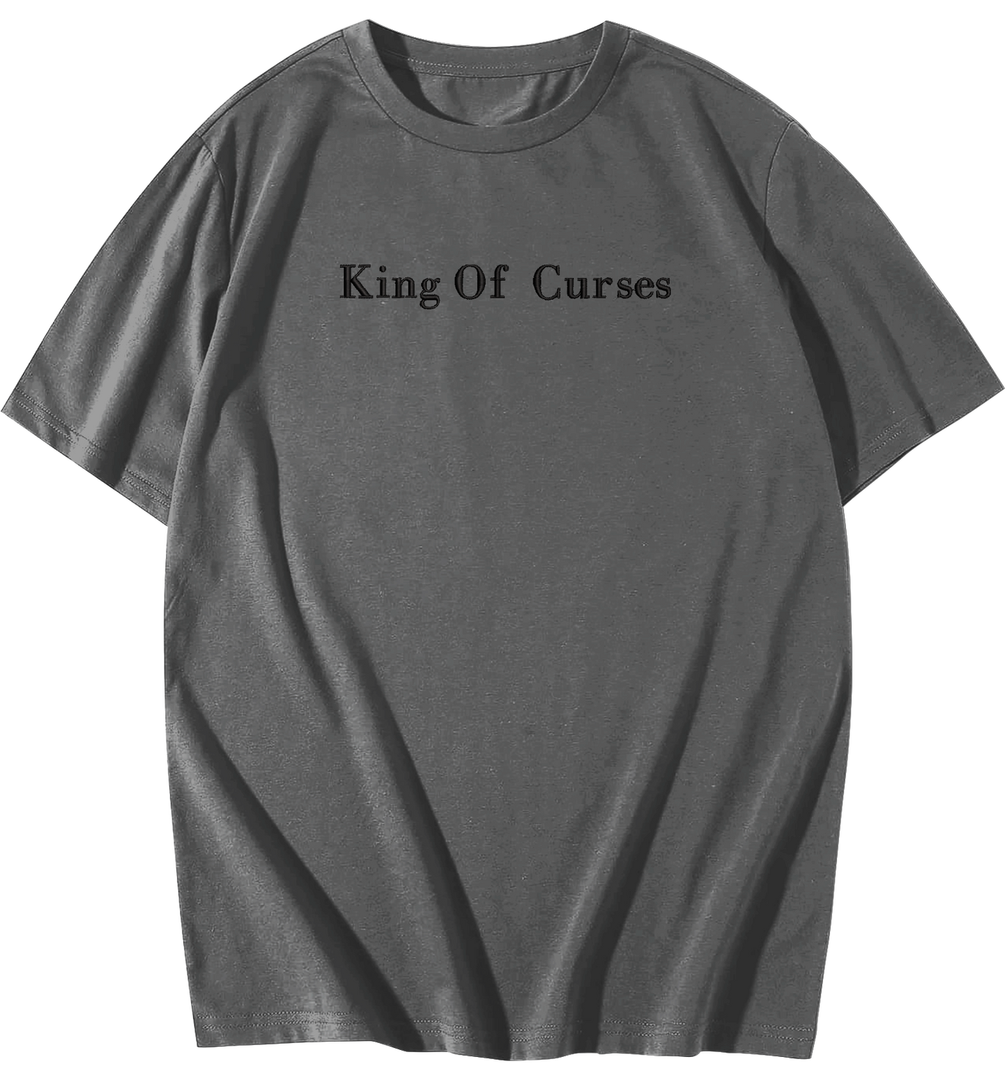 King of Curses Embroidered Oversize T-Shirt