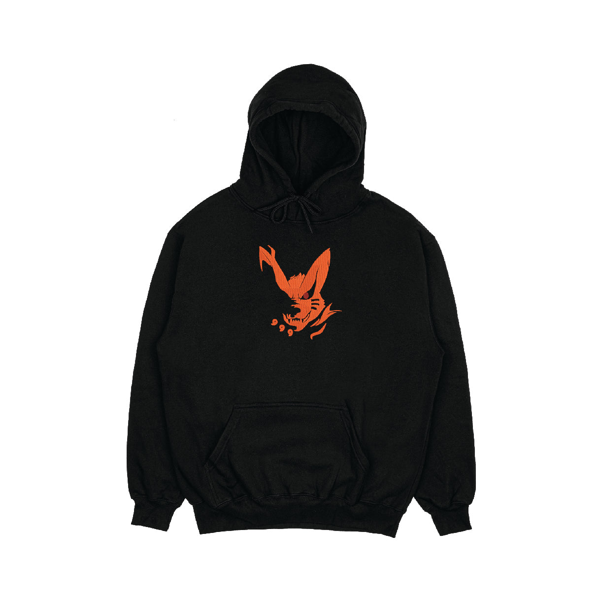 Kurama Nine-Tail fox Seal Front & Back Embroidered Hoodie