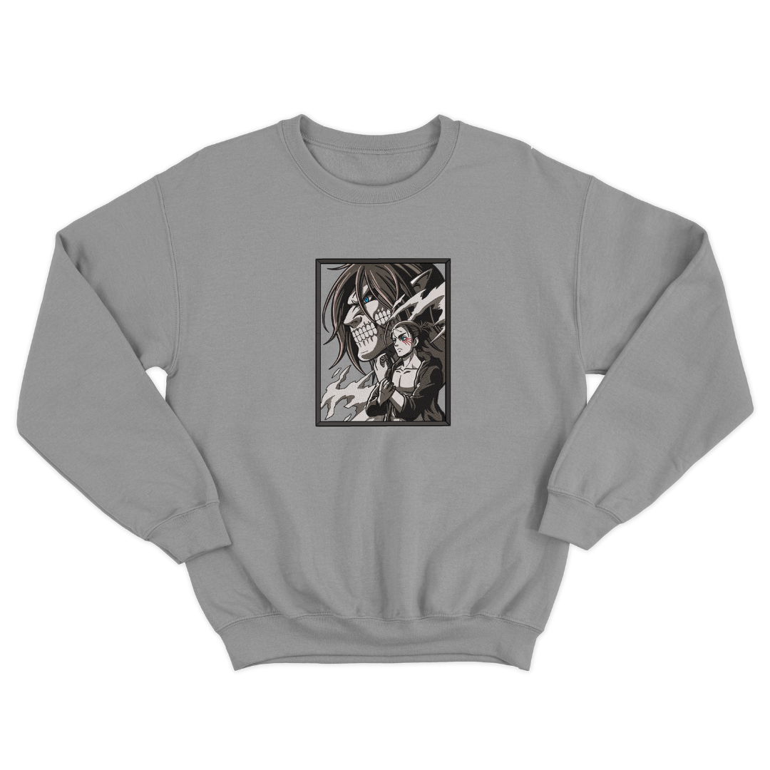 Eren Yeager Embroidered Sweatshirt