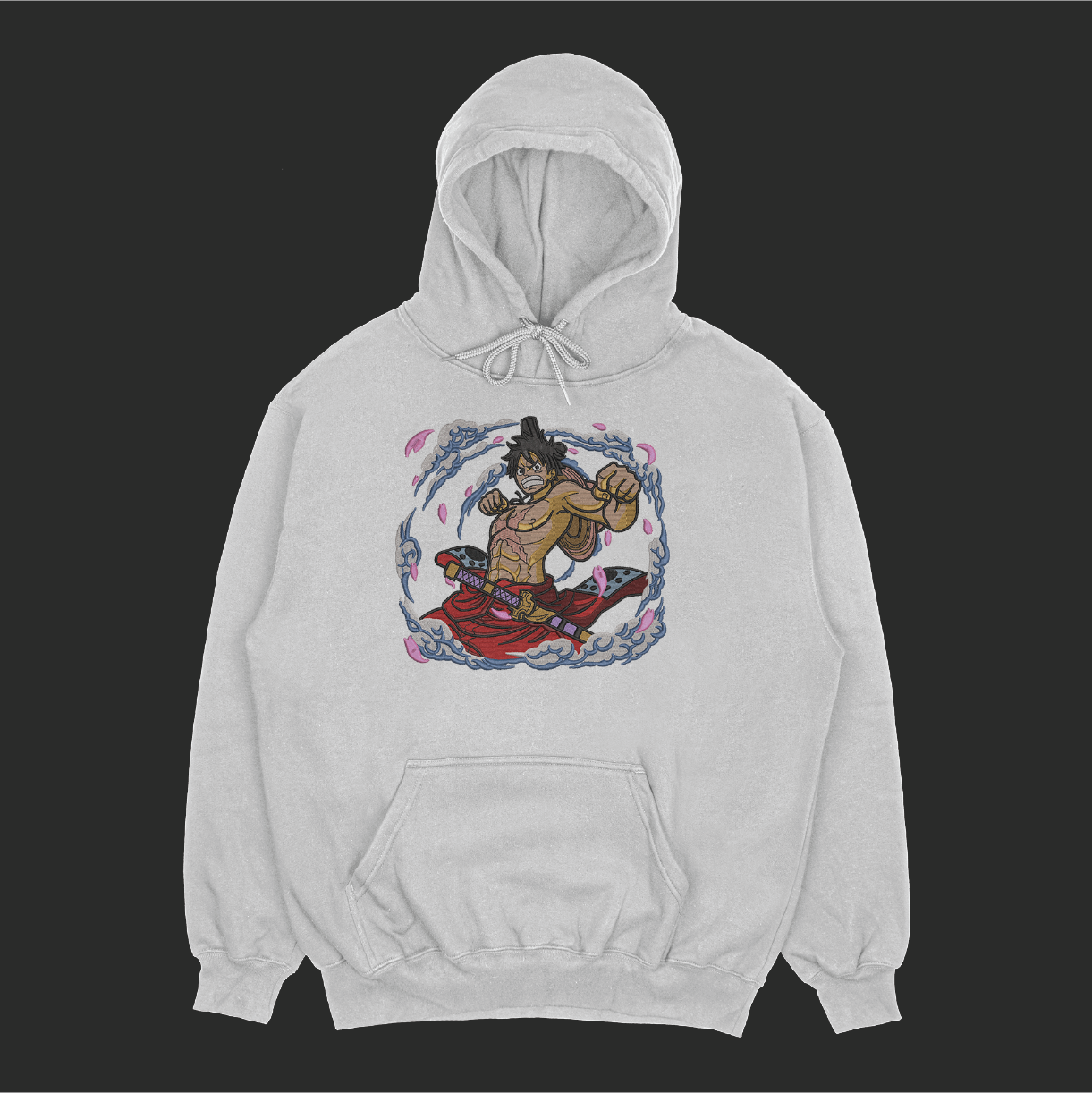 Luffy Embroidered Hoodie