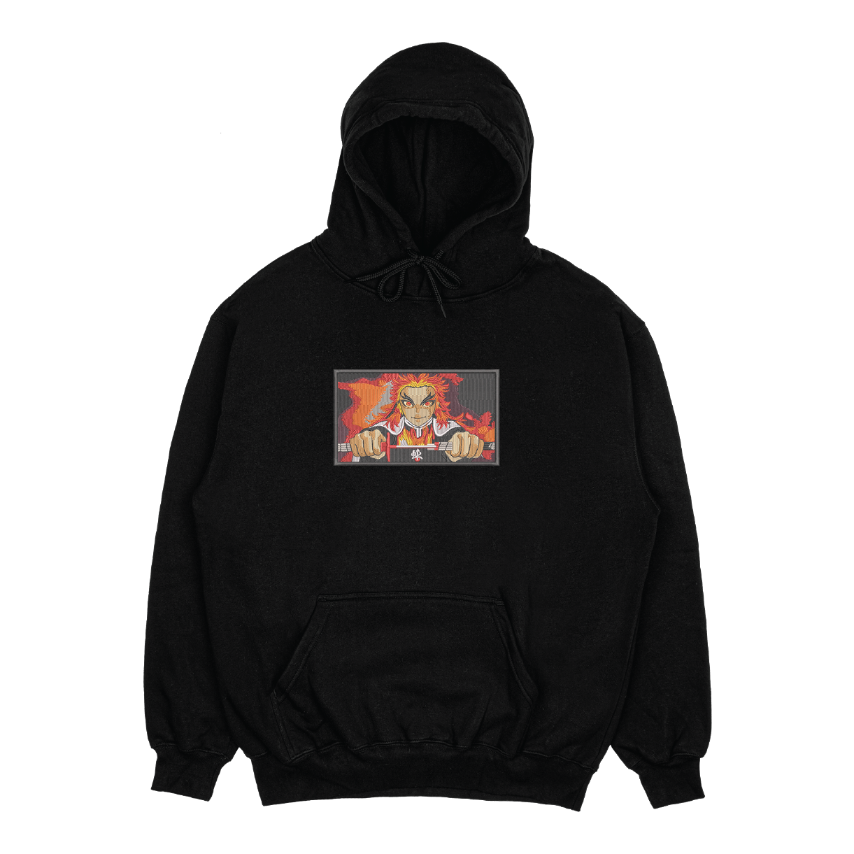 Kyojuro Rengoku Embroidered Hoodie