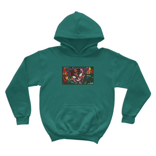 Angry Tanjiro Embroidered Hoodie