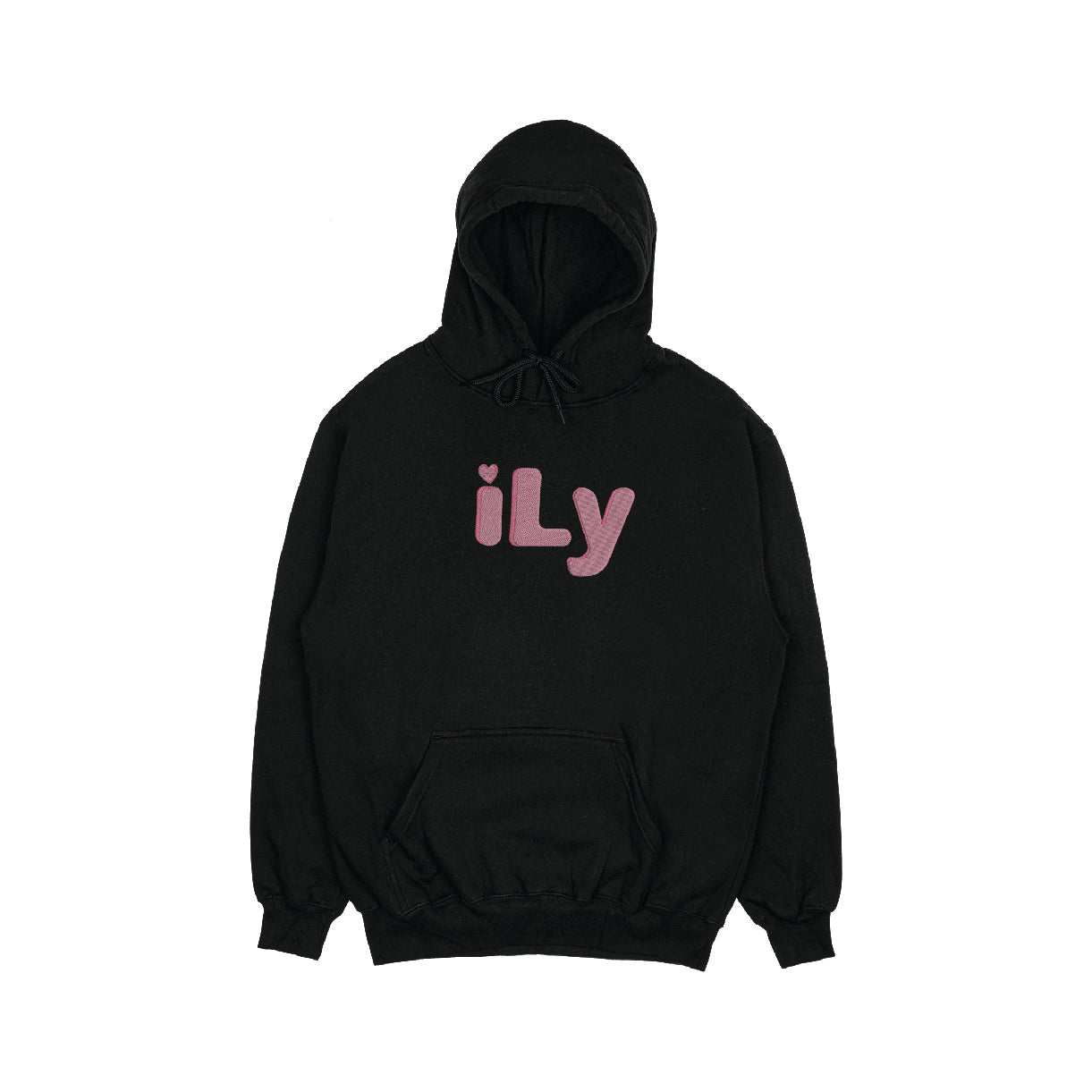 iLY(I Love You) Embroidered Hoodie