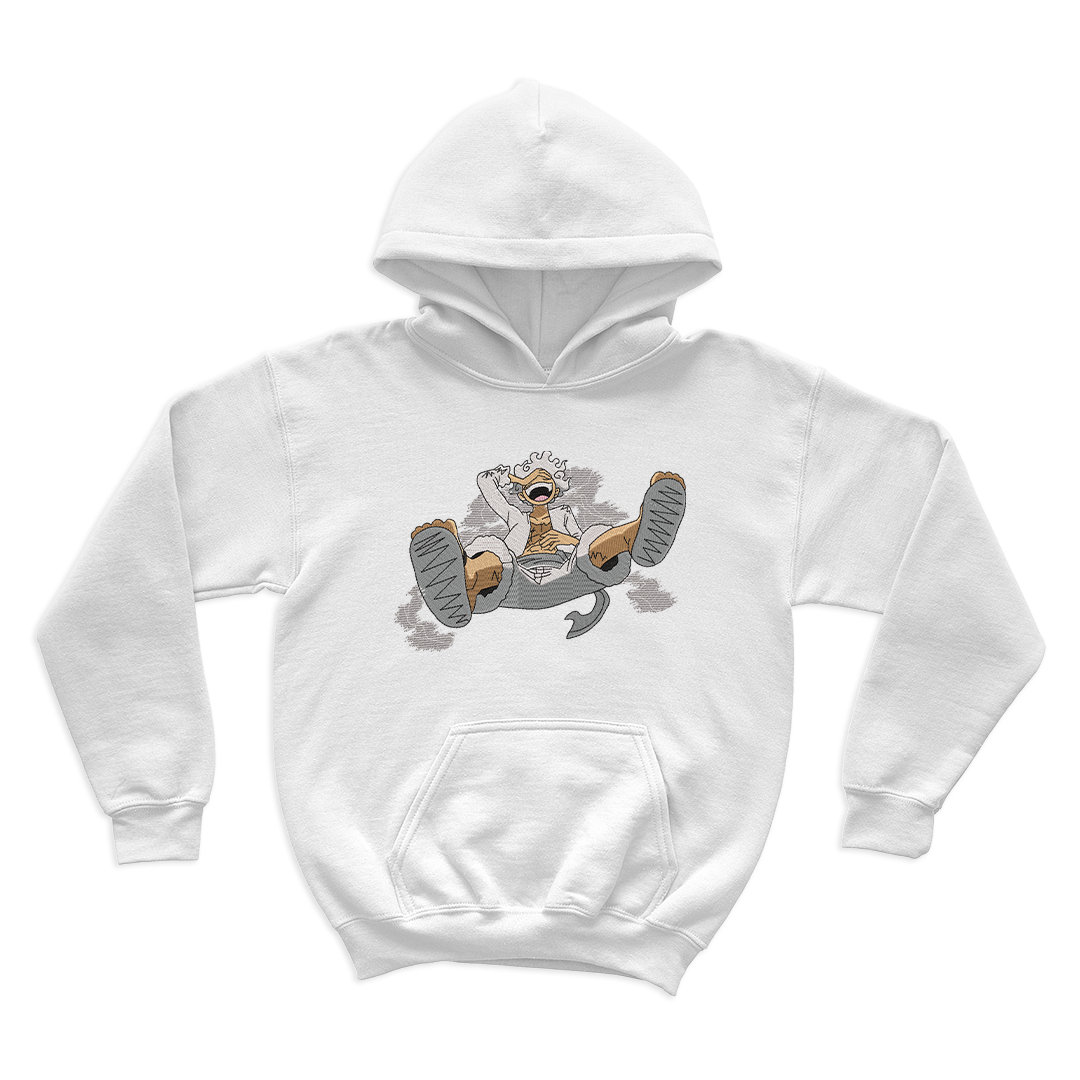 5th Gear Luffy  Embroidered Hoodie