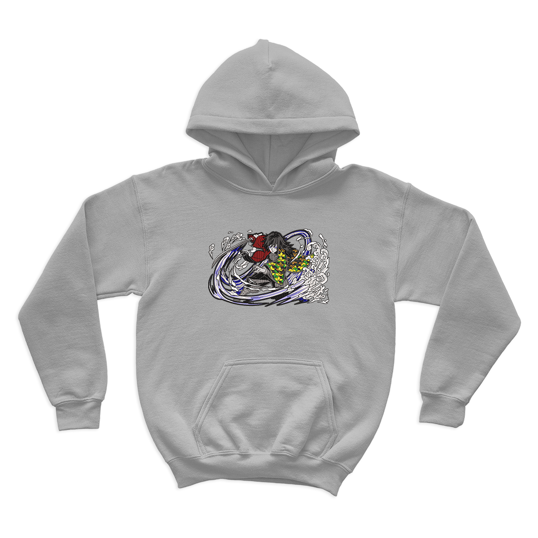 Giyu Tomioka Embroidered Hoodie