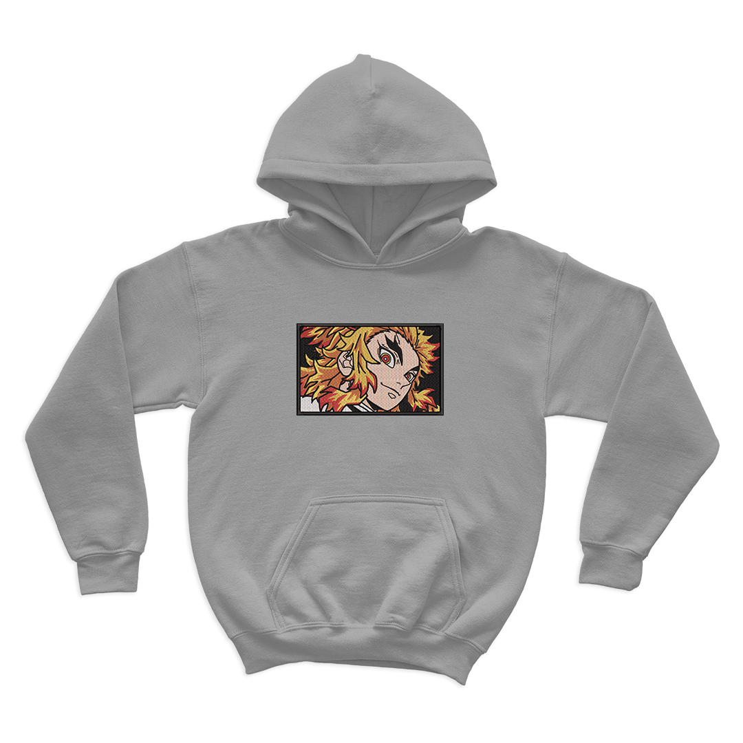 Flame Hashira Embroidered Hoodie