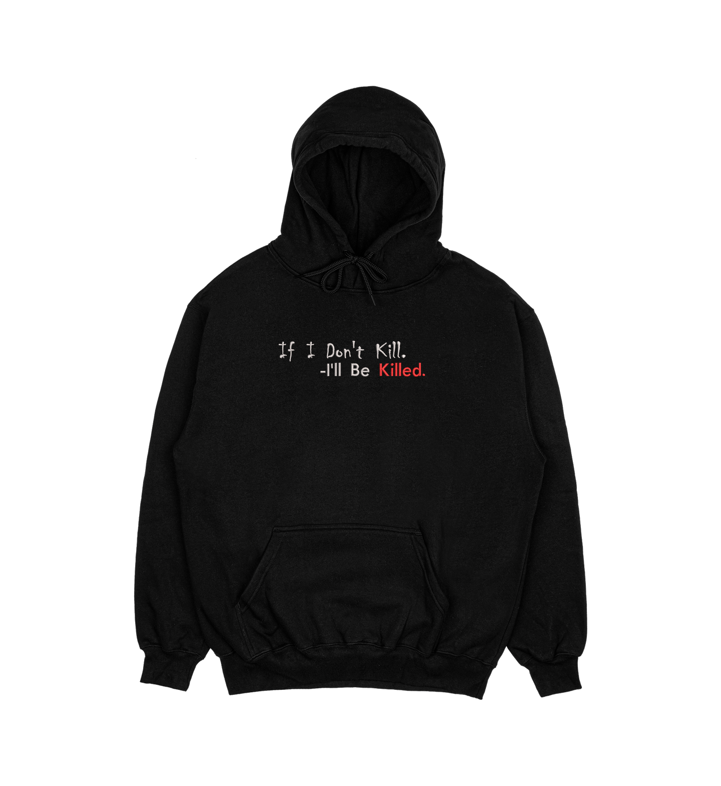 Statue of God Embroidered Hoodie